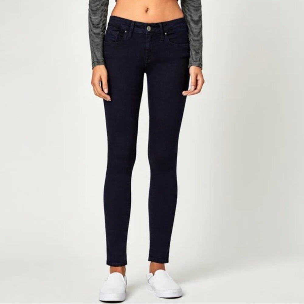 Mavi Gold Alexa Mid Rise Skinny Black Jean NWT 27 Stretch - Picture 2 of 11